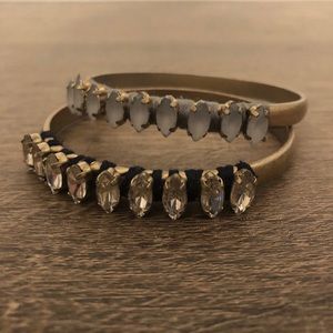 LOFT Thick Bangle Bracelets - Set of 2